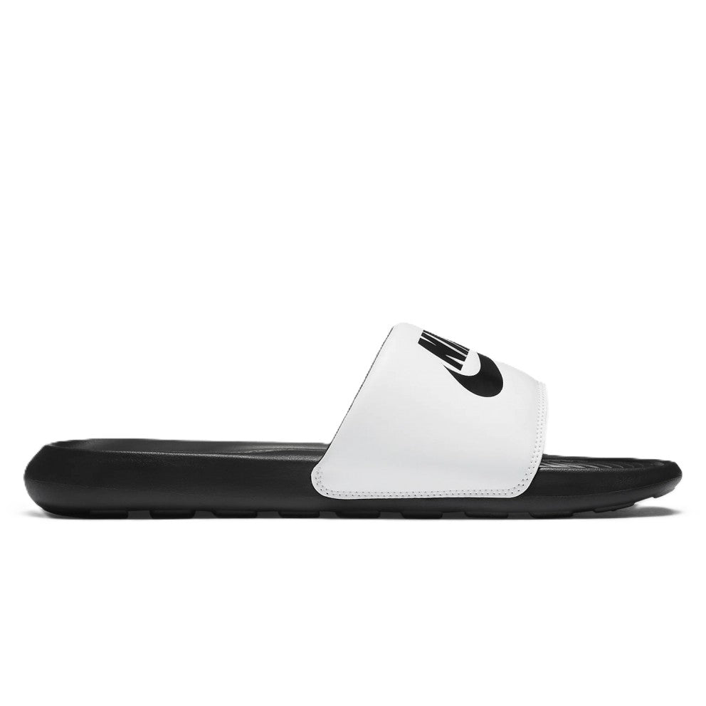 Nike Victori White and Swoosh Black