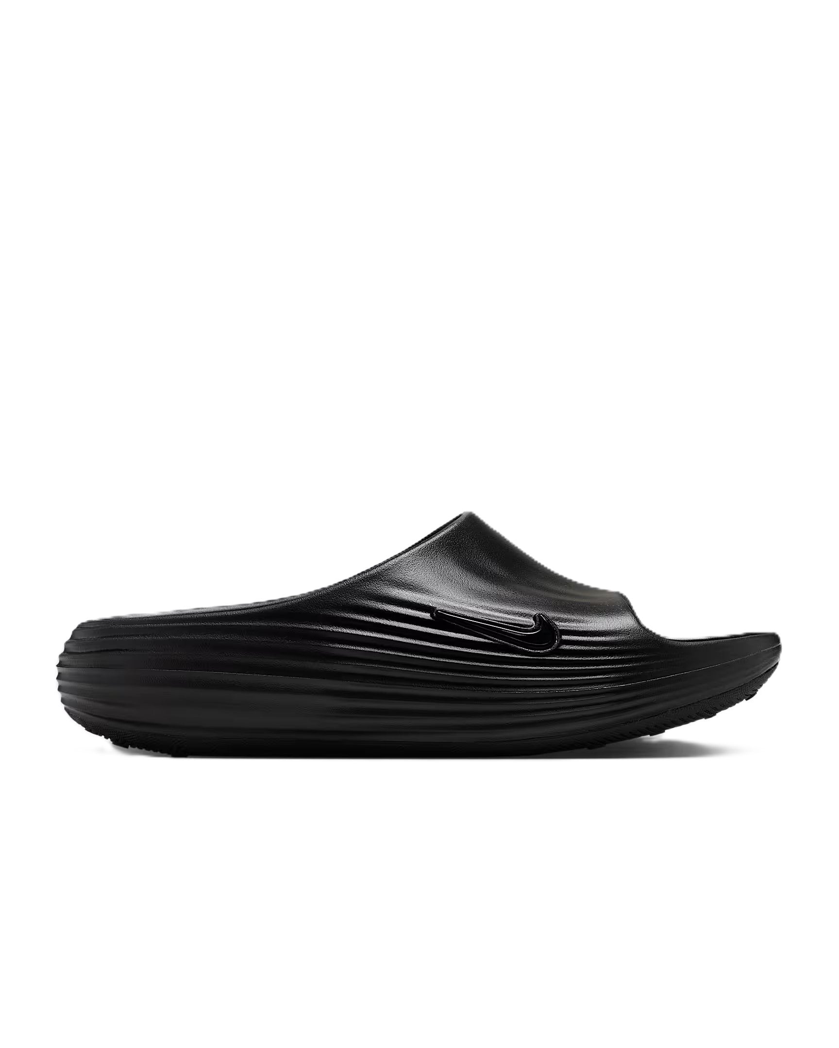 247 Nike ReactX Rejuven8 Slide “Triple Black” - Image 1