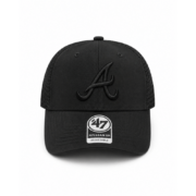 47 Brand Atlanta Braves Trucker Cap “Black” - Image 2